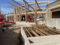 Le Présage, premier restaurant solaire d'Europe - Charpente bois