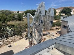 Le Présage, premier restaurant solaire d'Europe - Paraboles solaires